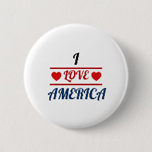 Weißer Knopf - Ich liebe Amerika