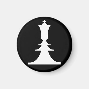 weißer König Magnet