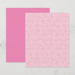 Weißer Kreis auf rosa Scrapbook Paper