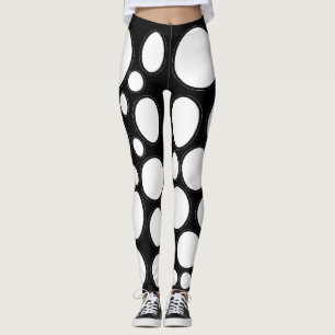 weißer Kreis Leggings