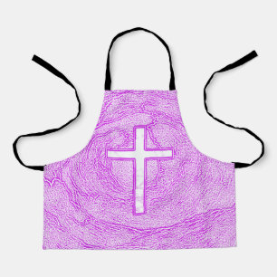 WEISSER KREUZ IN PINK SCHÜRZE