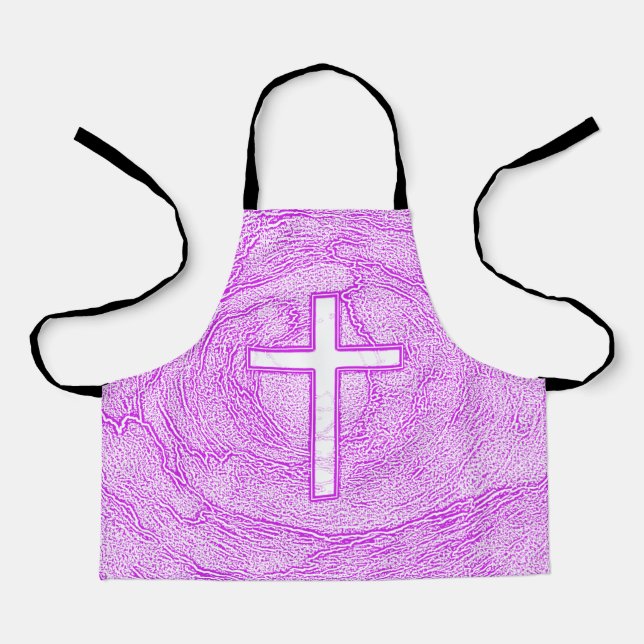WEISSER KREUZ IN PINK SCHÜRZE (Vorderseite)