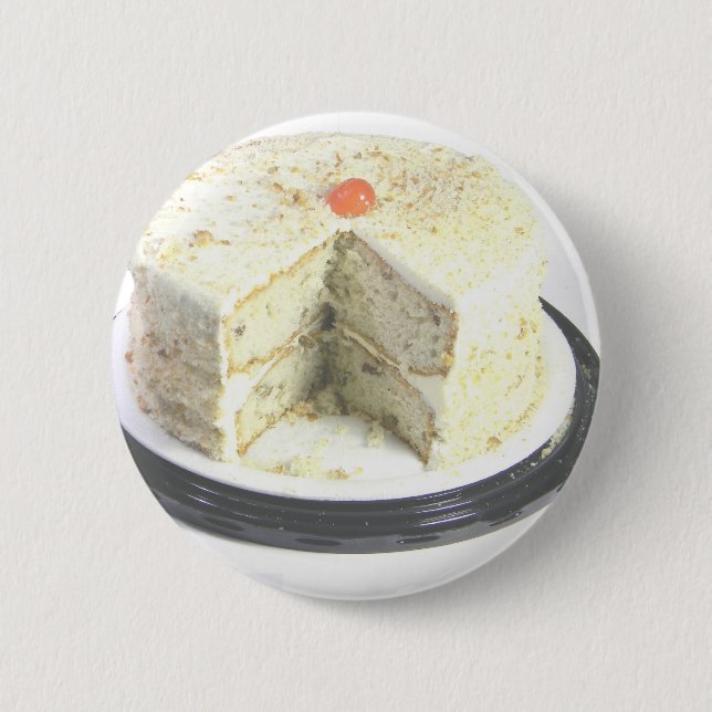 Weißer Kuchen Button (Vorderseite)