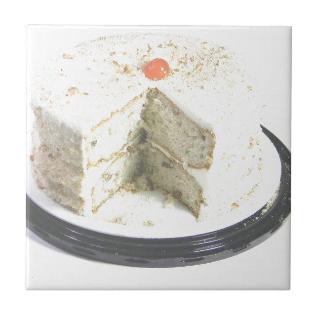 Weißer Kuchen Fliese (Vorderseite)