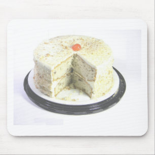 Weißer Kuchen Mousepad
