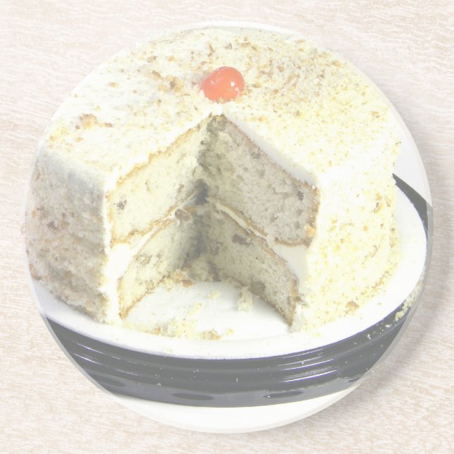 Weißer Kuchen Untersetzer (Vorne)