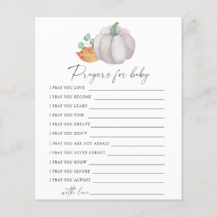 Weißer Kürbis - Party Gebete für Babyspiel