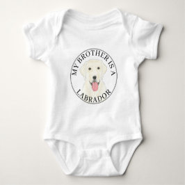 Weißer Labrador Hund Baby Strampler