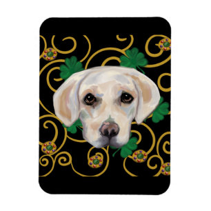 Weißer Labrador Retriever Magnet