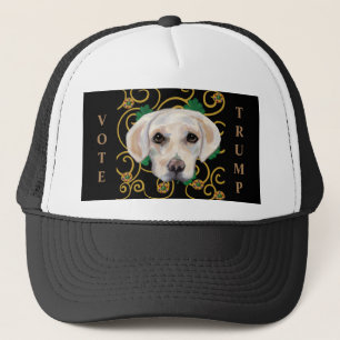 Weißer Labrador Retriever Truckerkappe