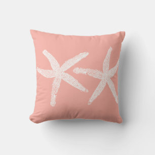 Weißer Lachs Rosa Orange Beach Trendy Kissen
