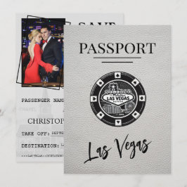 Weißer Las Vegas Pass Save the Date