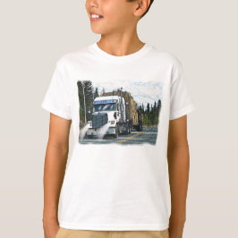 Weißer LKW mit Hay Bales für LKW T-Shirt