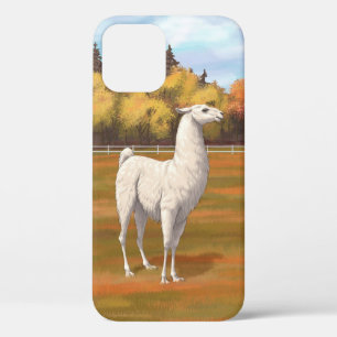 Weißer Llama im Herbst Case-Mate iPhone Hülle