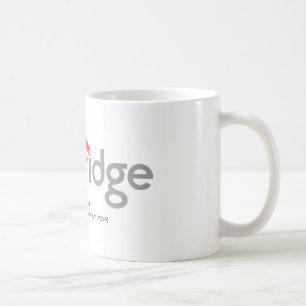 weißer Logobecher mObridge Australiens Kaffeetasse