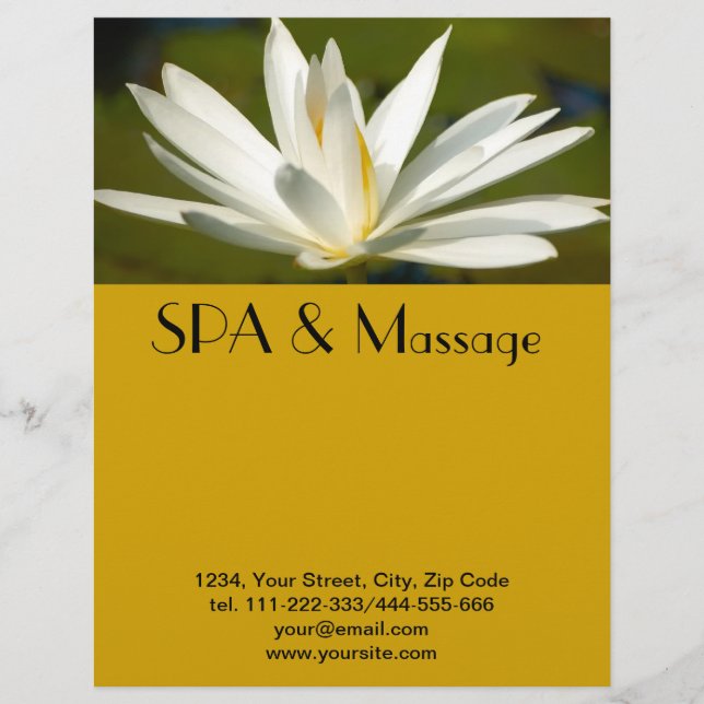 Weißer Lotus Flyer (Vorne)