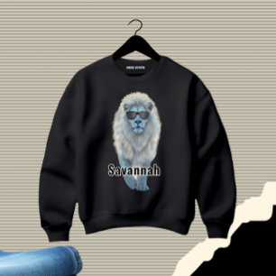Weißer Löwe Sweatshirt