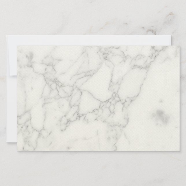 Weißer Marmor Briefpapier (Vorderseite)
