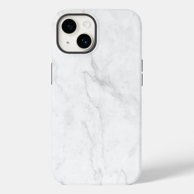  Weißer Marmor Case-Mate iPhone 14 Hülle (Rückseite)