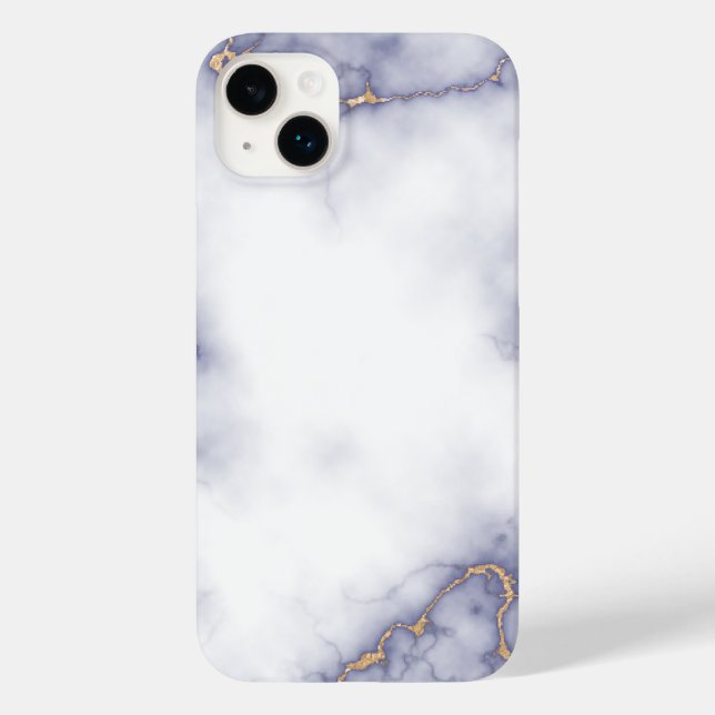 Weißer Marmor Case-Mate iPhone 14 Plus Hülle (Rückseite)