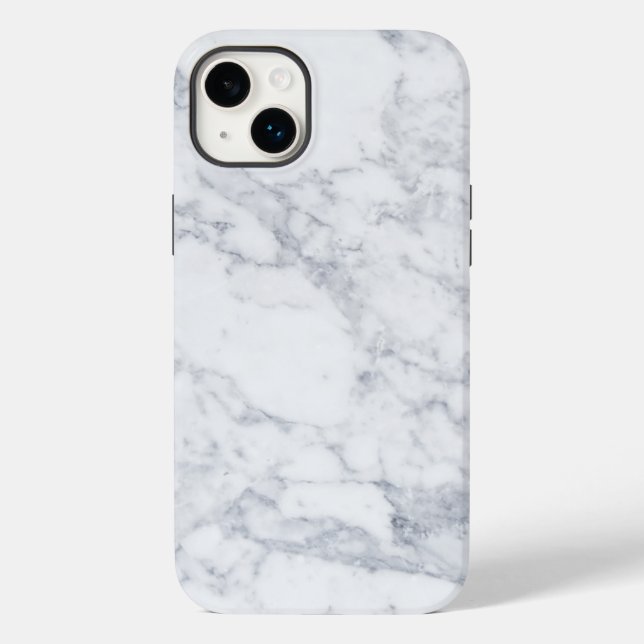 Weißer Marmor Case-Mate iPhone 14 Plus Hülle (Rückseite)