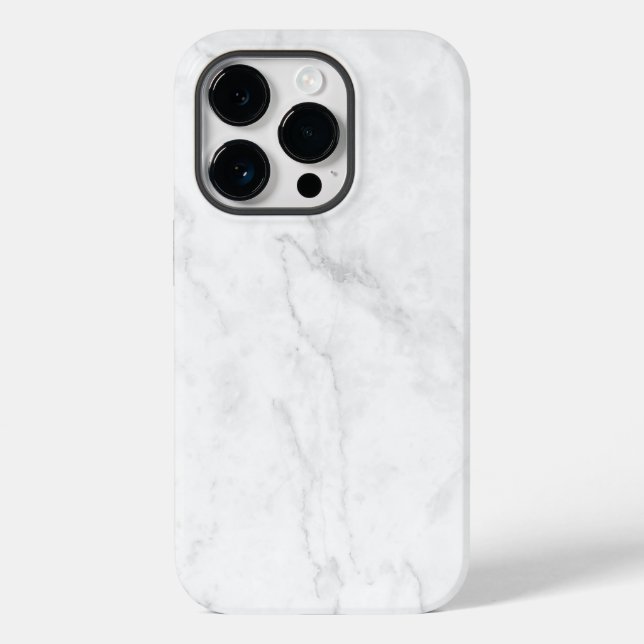 Weißer Marmor Case-Mate iPhone 14 Pro Hülle (Rückseite)