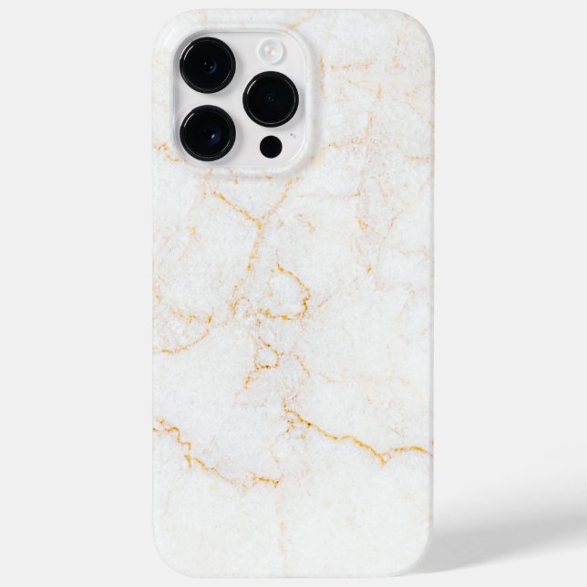 Weißer Marmor Case-Mate iPhone 14 Pro Max Hülle (Rückseite)