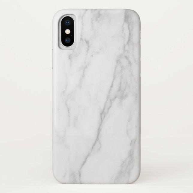 Weißer Marmor Case-Mate iPhone Hülle (Rückseite)