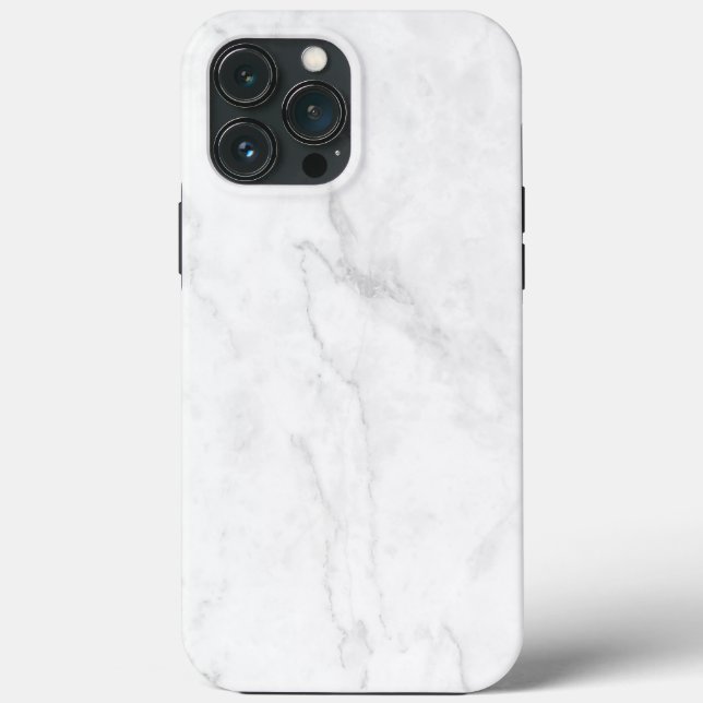  Weißer Marmor Case-Mate iPhone Hülle (Rückseite)