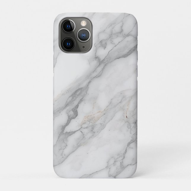 Weißer Marmor Case-Mate iPhone Hülle (Rückseite)