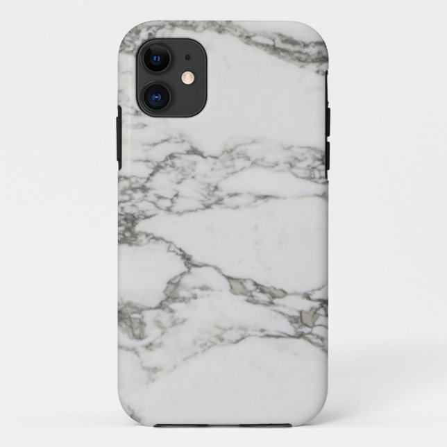 Weißer Marmor Case-Mate iPhone Hülle (Rückseite)