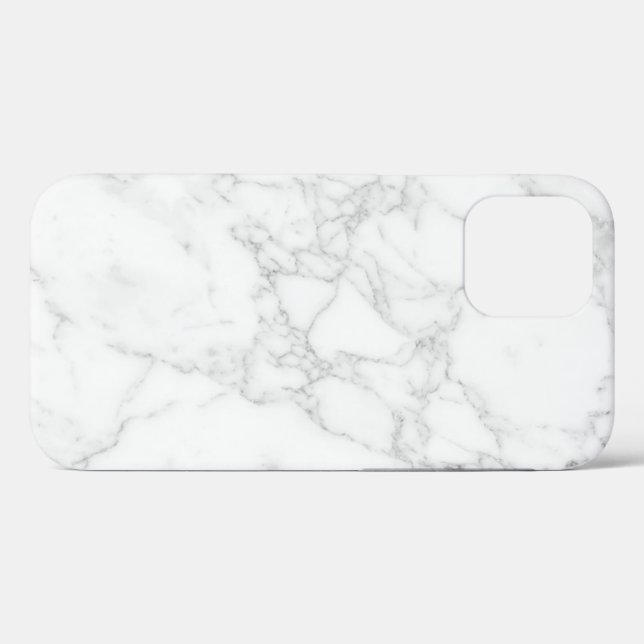 Weißer Marmor Case-Mate iPhone Hülle (Rückseite (Horizontal))