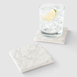 Weißer Marmor Elegantes Minimalistisches Luxusdesi Steinuntersetzer