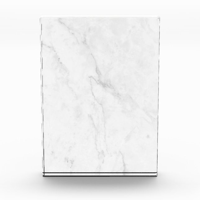  Weißer Marmor Fotoblock (Vorderseite)