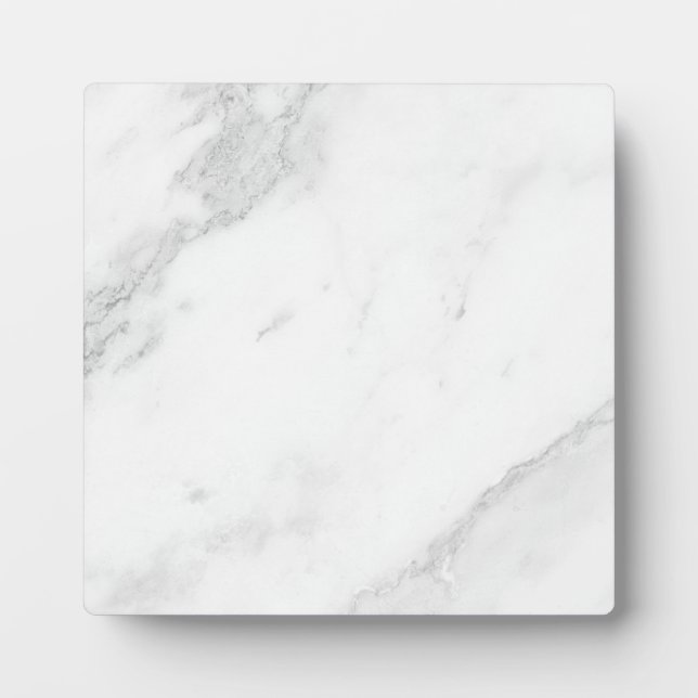 Weißer Marmor  Fotoplatte (Vorderseite)