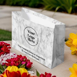 Weißer Marmor Große Geschenktüte