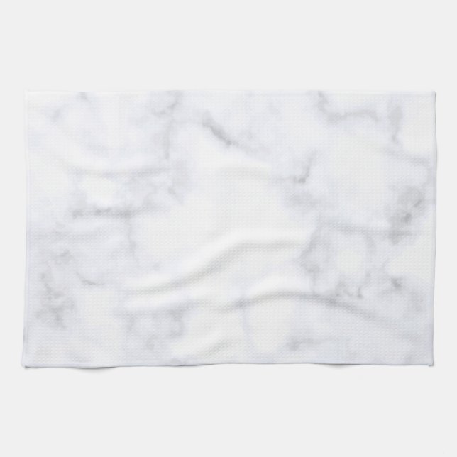 Weißer Marmor Handtuch (Horizontal)