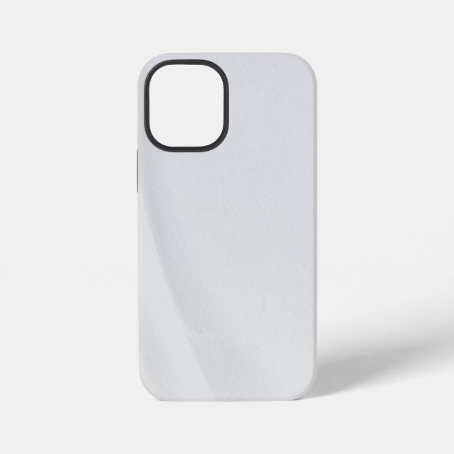 Weißer Marmor iPhone 12 Mini Hülle (Rückseite)
