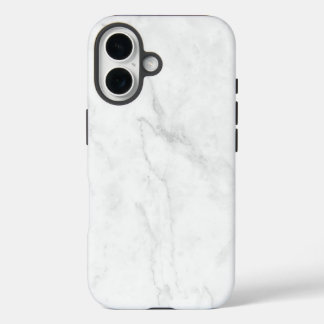 Weißer Marmor iPhone 16 Hülle