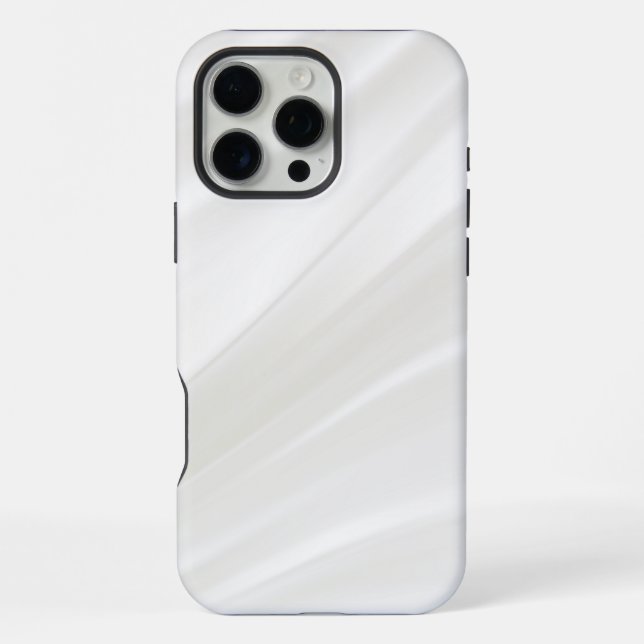 Weißer Marmor iPhone 16 Pro Max Hülle (Rückseite)