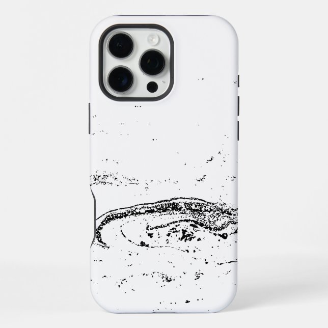 Weißer Marmor iPhone 16 Pro Max Hülle (Rückseite)