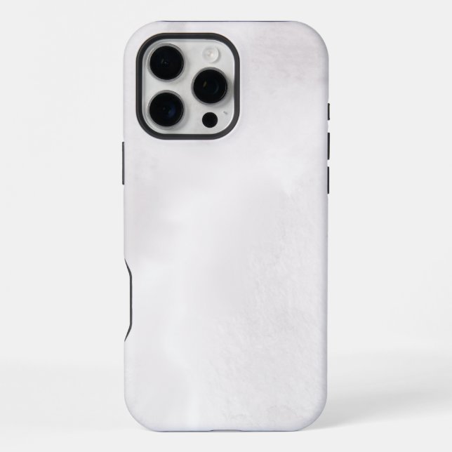 Weißer Marmor iPhone 16 Pro Max Hülle (Rückseite)