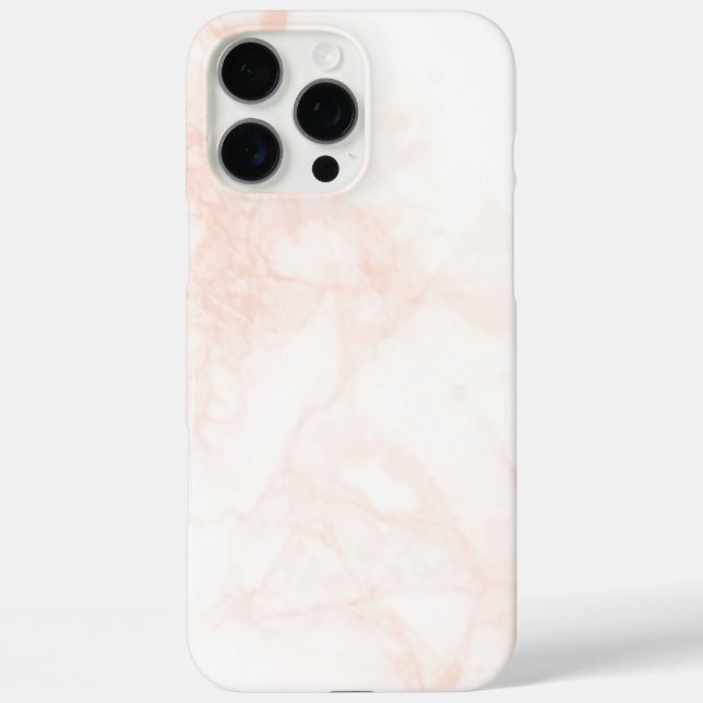 Weißer Marmor iPhone 16 Pro Max Hülle (Rückseite)