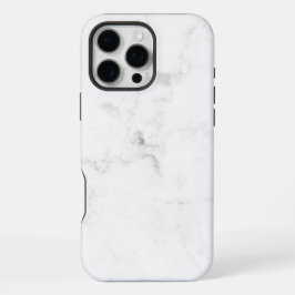 Weißer Marmor iPhone 16 Pro Max Hülle