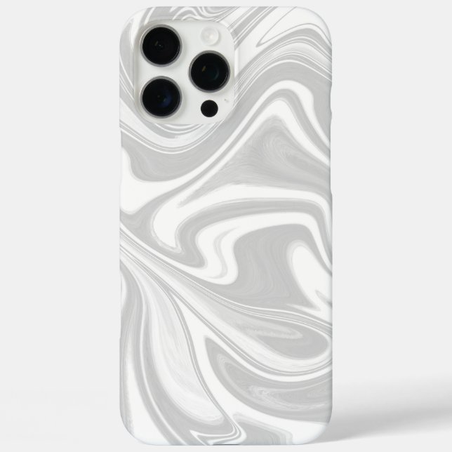 Weißer Marmor iPhone 16 Pro Max Hülle (Rückseite)