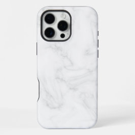 Weißer Marmor iPhone 16 Pro Max Hülle