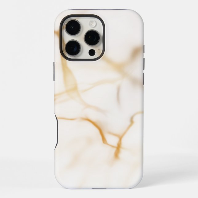 Weißer Marmor iPhone 16 Pro Max Hülle (Rückseite)