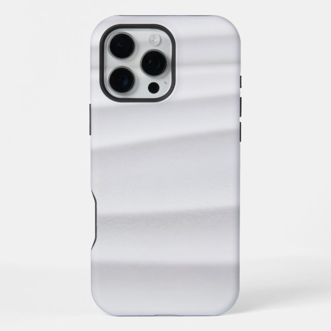 Weißer Marmor iPhone 16 Pro Max Hülle (Rückseite)