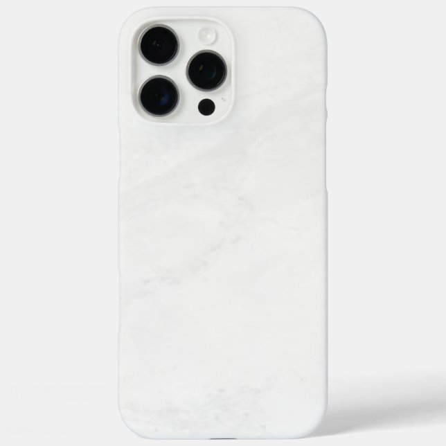 Weißer Marmor iPhone 16 Pro Max Hülle (Rückseite)