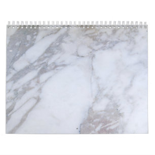 Weißer Marmor Kalender